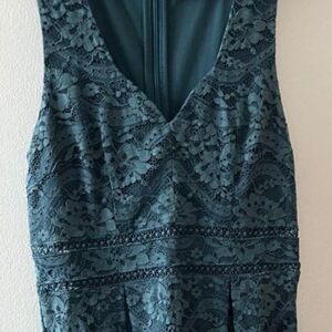 Francesca's Lace Dress in Teal Blue